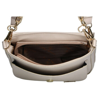 Dámska crossbody kabelka béžová - Laura Biaggi Gana