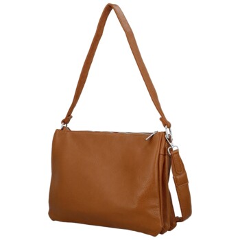 Dámska crossbody kabelka hnedá - Paolo bags Amery