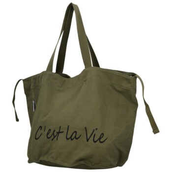 Dámska kabelka na rameno khaki - Paolo bags Espe