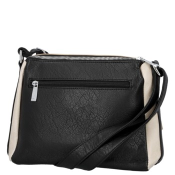 Dámska crossbody kabelka čierna/béžová - Firenze Joelle