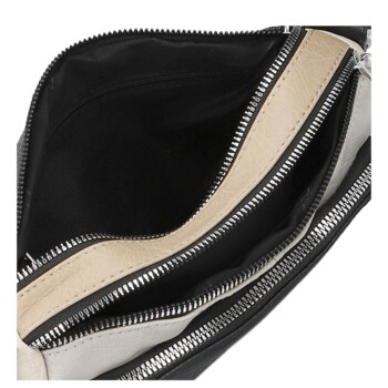 Dámska crossbody kabelka čierna/béžová - Firenze Joelle