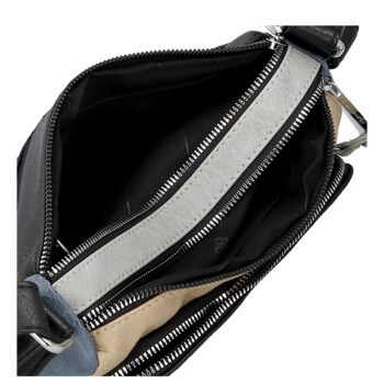 Dámska crossbody kabelka čierna/modrá - Firenze Joelle