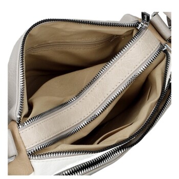 Dámska crossbody kabelka sivá/béžová - Firenze Joelle