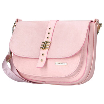 Dámska crossbody kabelka ružová - Laura Biaggi Gana