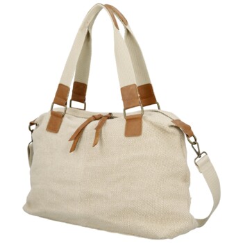 Dámska kabelka cez rameno krémová - Paolo bags Disma