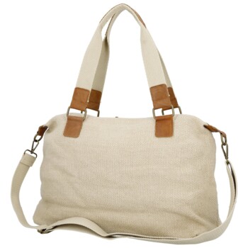 Dámska kabelka cez rameno krémová - Paolo bags Disma