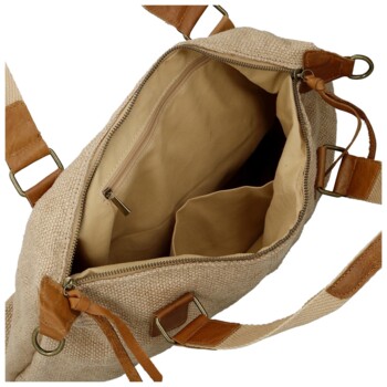 Dámska kabelka cez rameno béžová - Paolo bags Disma