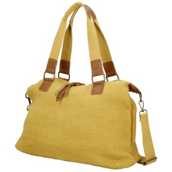 Dámska kabelka cez rameno žltá - Paolo bags Disma