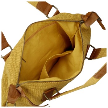 Dámska kabelka cez rameno žltá - Paolo bags Disma