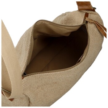 Dámska crossbody kabelka camel - Paolo bags Lajana