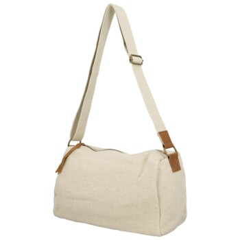 Dámska crossbody kabelka krémová - Paolo bags Lajana
