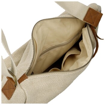 Dámska crossbody kabelka krémová - Paolo bags Lajana