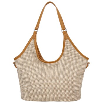 Dámska kabelka na rameno svetlo hnedá - Paolo bags River