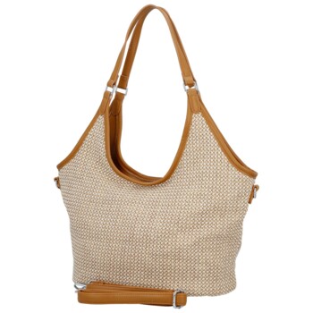 Dámska kabelka na rameno svetlo hnedá - Paolo bags River