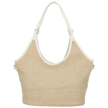 Dámska kabelka na rameno krémová - Paolo bags River