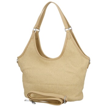 Dámska kabelka na rameno béžová - Paolo bags River