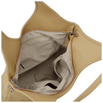 Dámska kabelka na rameno béžová - Paolo bags River