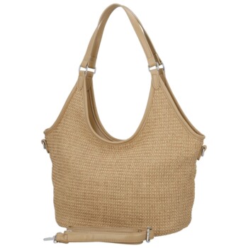 Dámska kabelka na rameno khaki - Paolo bags River