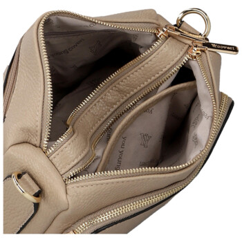 Dámska crossbody kabelka béžová - Coveri Vangeli