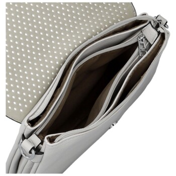 Dámska crossbody kabelka svetlo šedá - Firenze Julija