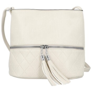 Dámska crossbody kabelka krémová - Firenze Emila