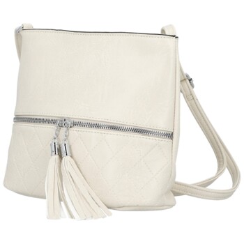 Dámska crossbody kabelka krémová - Firenze Emila