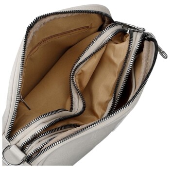 Dámska crossbody kabelka krémová - Firenze Kitty