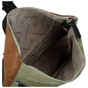 Dámsky kabelko/batoh zelený - Coveri Ebba