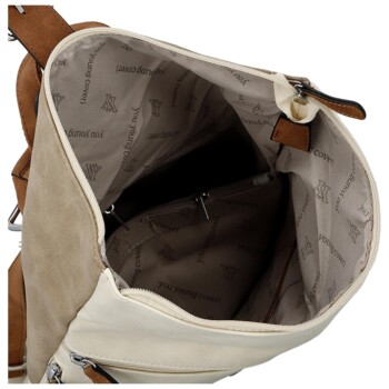 Dámsky kabelko/batoh krémový - Coveri Ebba