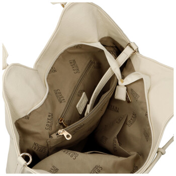 Dámska kabelka na rameno krémová - Coveri Kaela