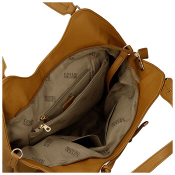 Dámska kabelka na rameno camel - Coveri Kaela