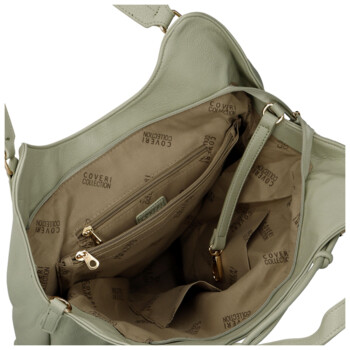 Dámska kabelka na rameno svetlo zelená - Coveri Kaela