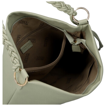 Dámska kabelka na rameno svetlo zelená - Coveri Kadri