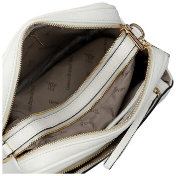 Dámska crossbody kabelka biela - Coveri Flori