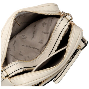 Dámska crossbody kabelka krémová - Coveri Flori