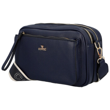 Dámska crossbody kabelka tmavo modrá - Coveri Flori
