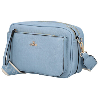 Dámska crossbody kabelka svetlo modrá - Coveri Flori