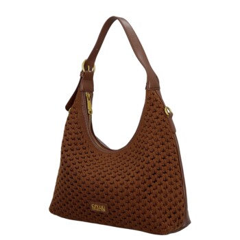 Dámska kabelka na rameno tmavo hnedá - Coveri Renagi