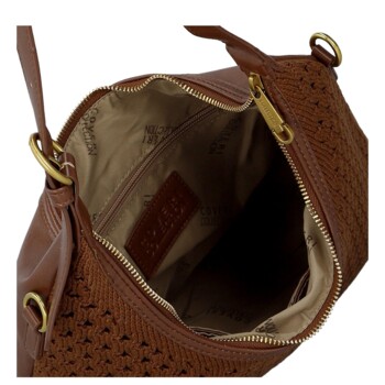 Dámska kabelka na rameno tmavo hnedá - Coveri Renagi