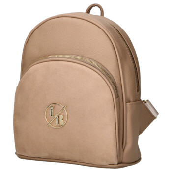 Dámsky batoh tmavo béžový - Laura Biaggi Marlis