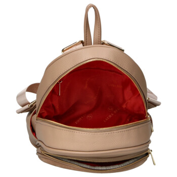 Dámsky batoh tmavo béžový - Laura Biaggi Marlis