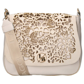 Dámska crossbody kabelka béžová - Laura Biaggi Mabel