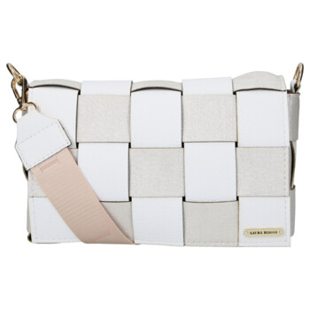 Dámska crossbody kabelka biela - Laura Biaggi Fabie