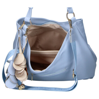 Dámska kabelka cez rameno svetlo modrá - Laura Biaggi Laiwa