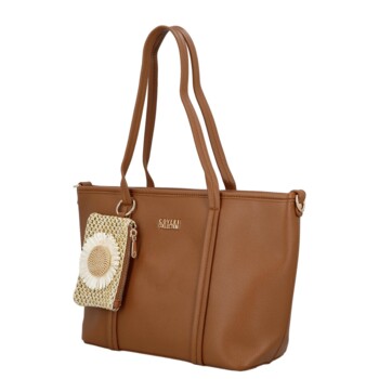 Dámska kabelka na rameno hnedá - Coveri Violka