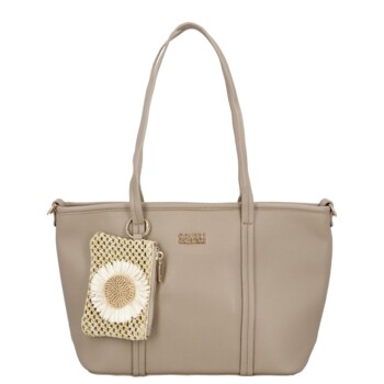 Dámska kabelka na rameno taupe - Coveri Violka