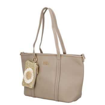 Dámska kabelka na rameno taupe - Coveri Violka