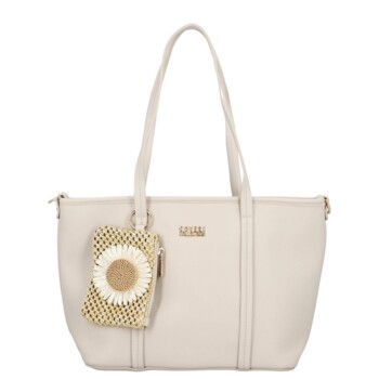 Dámska kabelka na rameno krémová - Coveri Violka