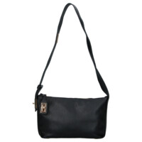 Dámska kožená kabelka cez rameno čierna - Delami Vera Pelle Lygie