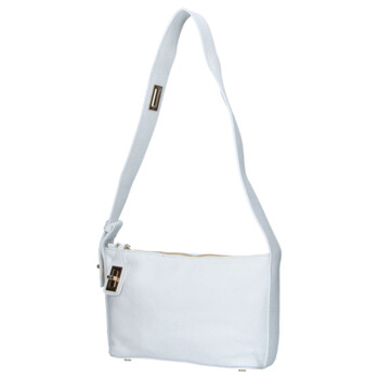 Dámska kožená kabelka cez rameno biela - Delami Vera Pelle Lygie